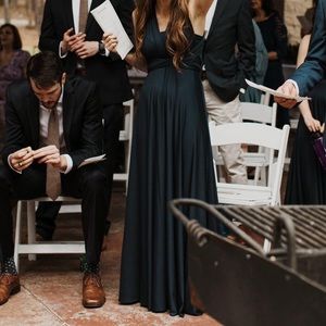 Navy Blue Infinity Bridesmaid Dress